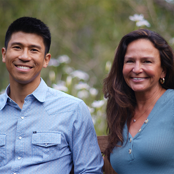 Dr. Jeff Chen (left) and Pelin Thorogood (right)